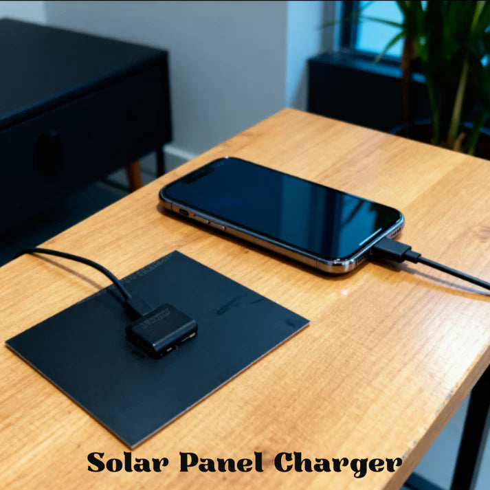Portable Solar Panel Charger with Inbuilt USB Port – Fast Charging Solar Charger for Mobile, Camera, Camping & Outdoor Use