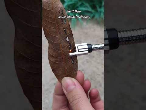 USB Rechargeable Electric Plasma Lighter – Flameless Windproof Arc Lighter with 360° Flexible Neck for Puja Lamps, Gas Stove & Candles